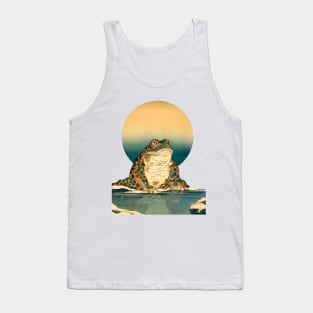 Native American Heritage Month: "The frog does not drink up the pond in which he lives" - Sioux Proverb on a light (Knocked Out) background Tank Top